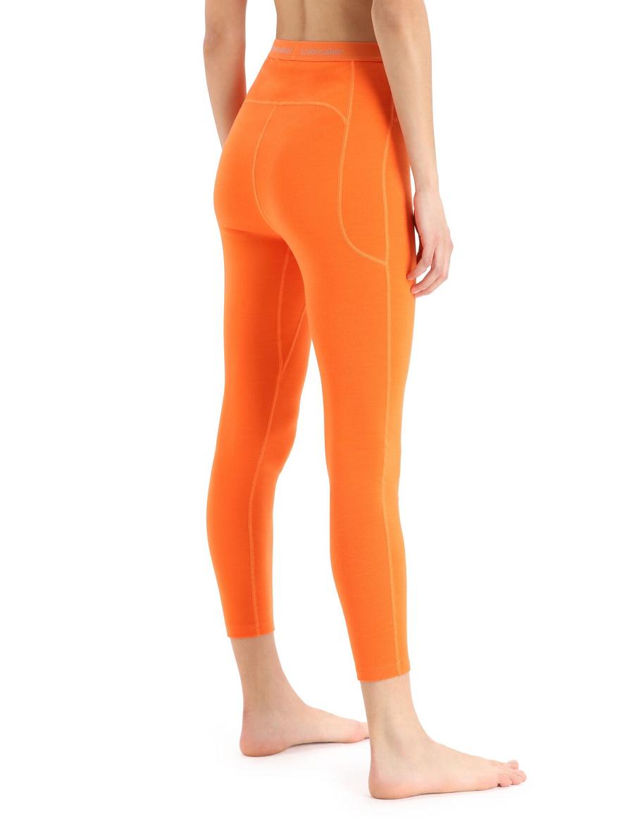 Icebreaker 15.5 Merino Thermal Női Leggings Narancssárga | HU 1536FDNM